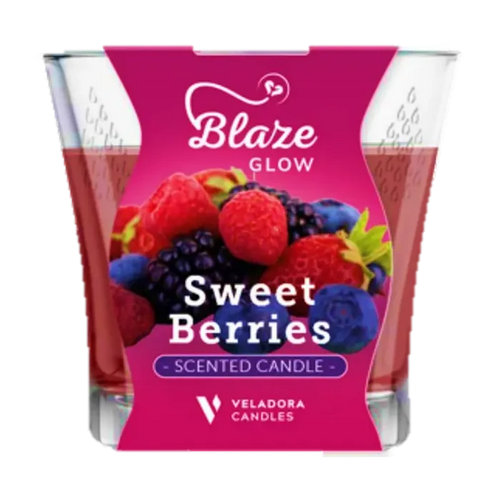 Wholesale Blaze Sweet Berries Scented Candle 3.5 oz - Fruity Aroma Available at Mexmax INC