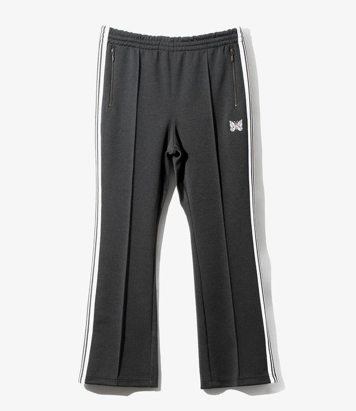 Boot-Cut Track Pant - Charcoal - Poly Smooth