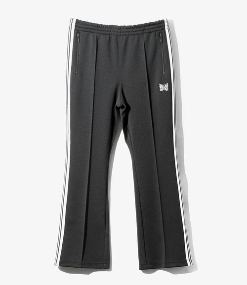 Boot-Cut Track Pant - Charcoal - Poly Smooth