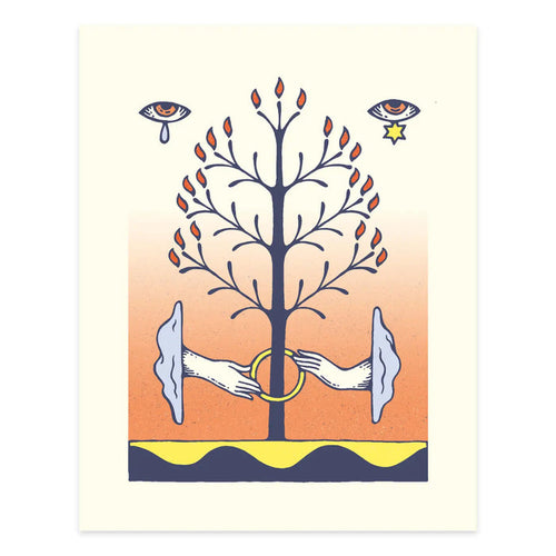 Burning Tree Print