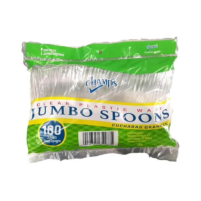 Wholesale Champs Clear Jumbo Spoons for Heavy Duty Use - Mexmax INC