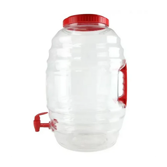 Champs Plastic Jar Vitrolero w/ Red or White Spout and Side Handle - 5 gal
