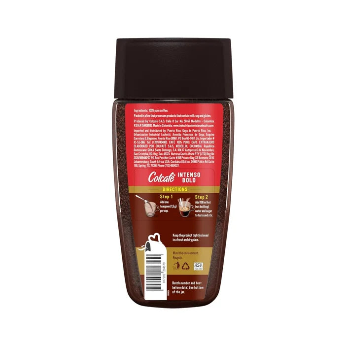 Colcafe Instant Granulated Coffee Jar 6 oz available at Mexmax INC, ideal for wholesale buyers.