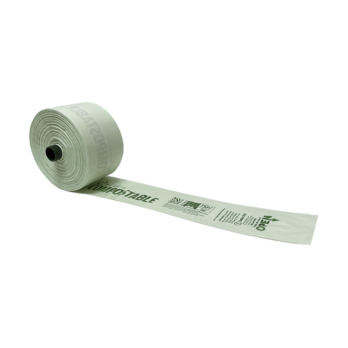 Compostable Bag Green PNP 9 mic - 15" x 18"