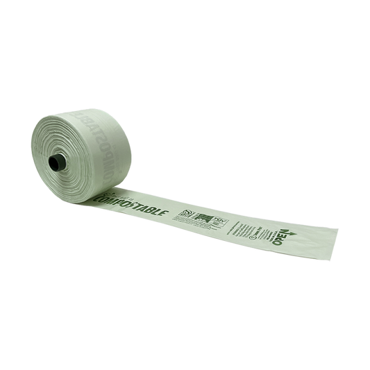 Compostable Bag Green PNP 9 mic - 15" x 18"