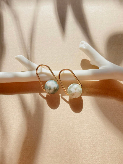 Cove stud earrings