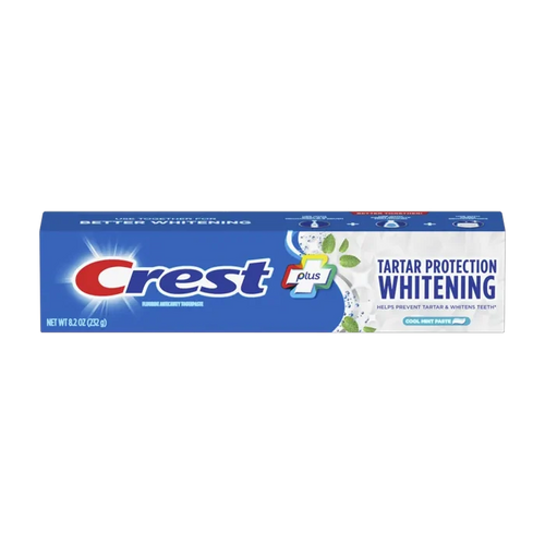 Crest Plus Tartar Protection Toothpaste Whitening Cool Mint - 8.2 oz