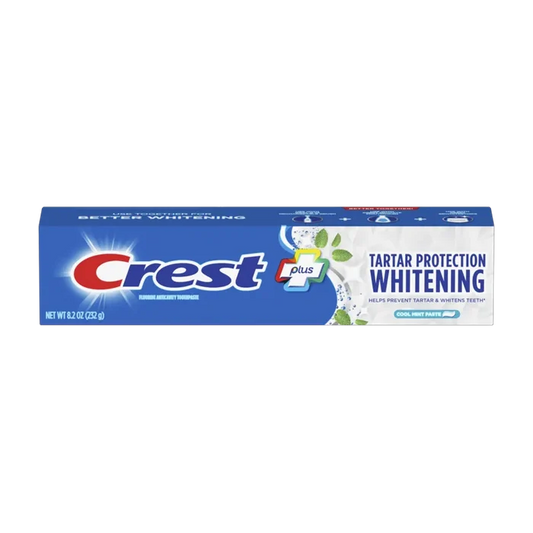 Crest Plus Tartar Protection Toothpaste Whitening Cool Mint - 8.2 oz