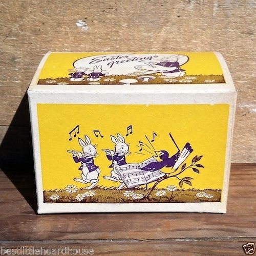 EASTER GREETINGS Candy Gift Box 1930s