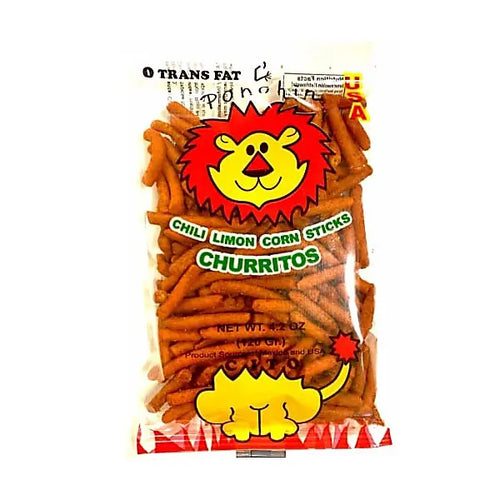 El Super Leon Churrito Mega Chile Limon 4.2oz - Wholesale Mexican Snacks