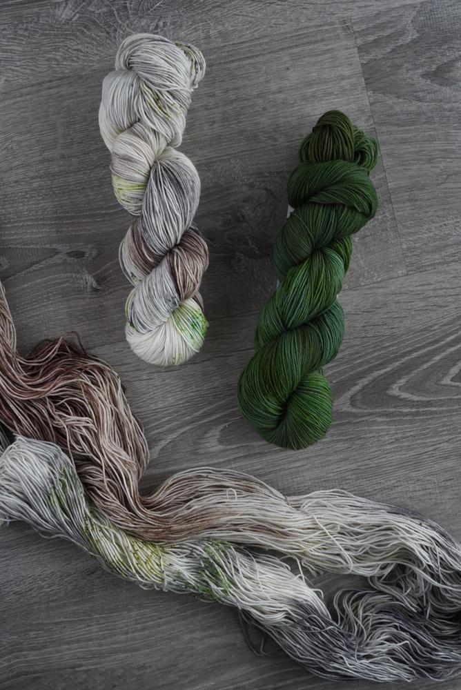 Destination Yarn fingering weight yarn English Yew