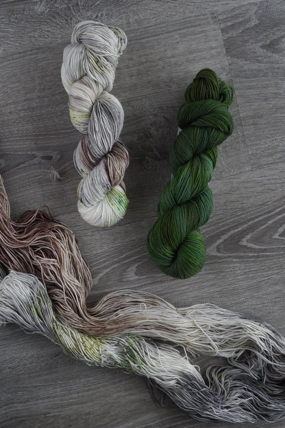 Destination Yarn fingering weight yarn English Yew