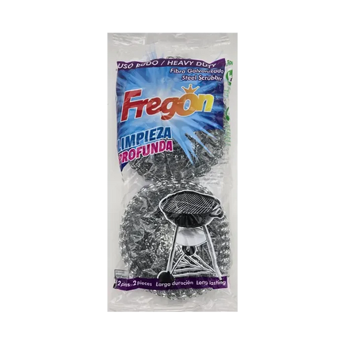 Wholesale Fregon Galvanized Steel Scrubber 2 pk - Heavy-Duty Cleaning Power at Mexmax INC
