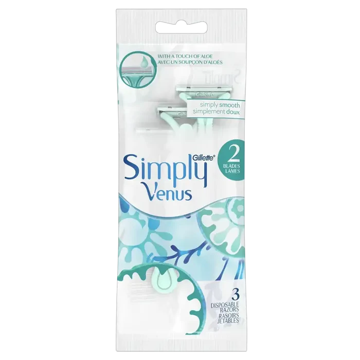 Wholesale Gillette Simply Venus 2 Blades Disposable Razors- Shop at Mexmax INC