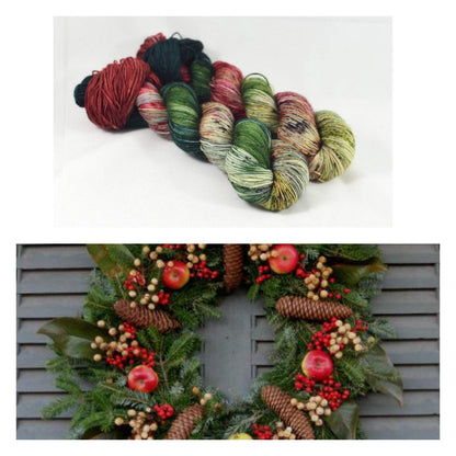 Destination Yarn fingering weight yarn Holidays at Williamsburg