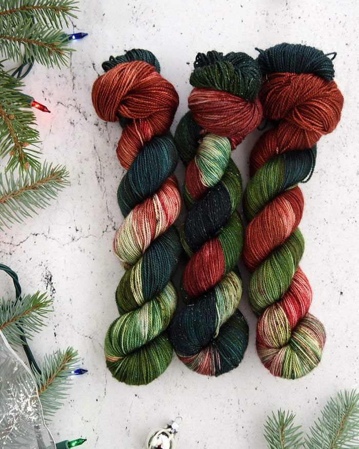 Destination Yarn fingering weight yarn Holidays at Williamsburg