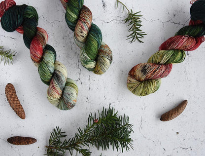 Destination Yarn fingering weight yarn Holidays at Williamsburg