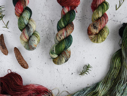 Destination Yarn fingering weight yarn Holidays at Williamsburg