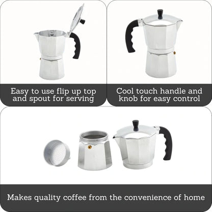 Wholesale Imusa Aluminum Coffeemaker 6 Cup - Brew Perfect Coffee at Mexmax INC