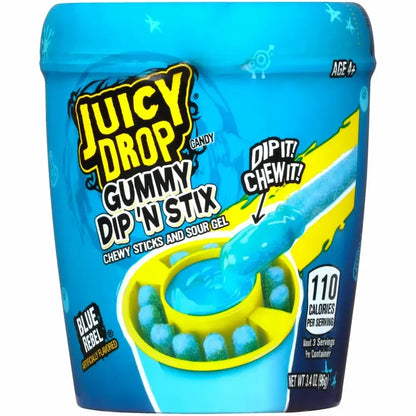 Juicy Drops Gummy Dip'n Stick 3.39 oz available at Mexmax INC, ideal for wholesale buyers.