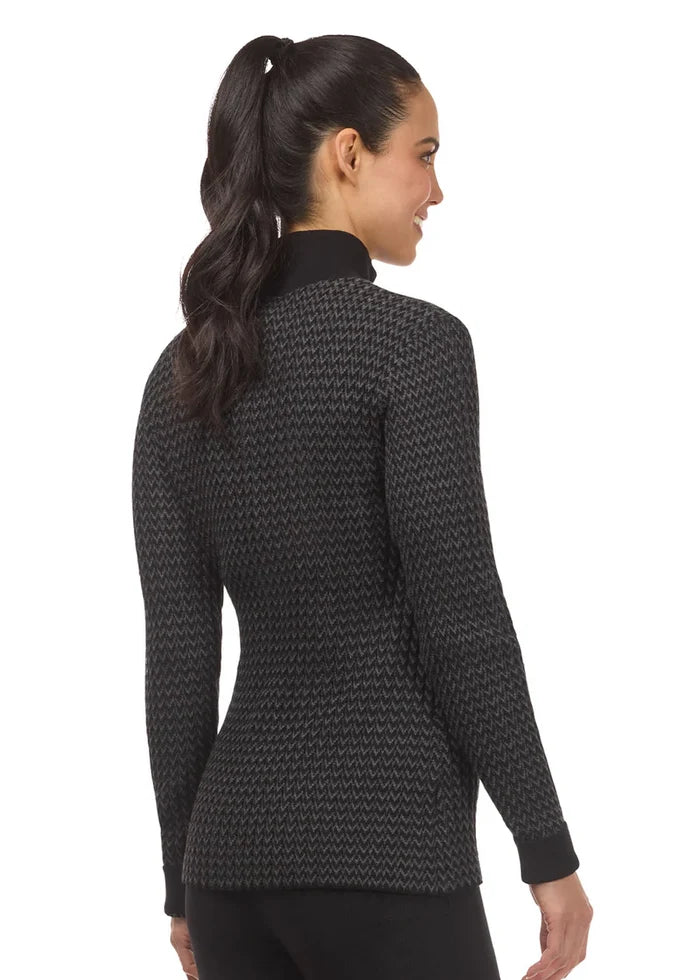Kerrits Quarter Zip Herringbone Sweater