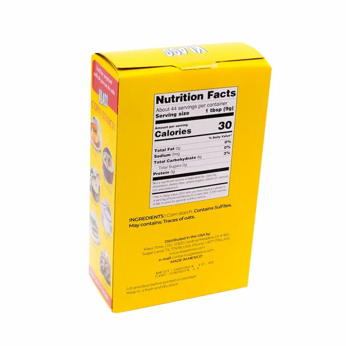 Wholesale Klass Corn Starch Regular Essential pantry item for modern Mexican cuisine at Mexmax INC
