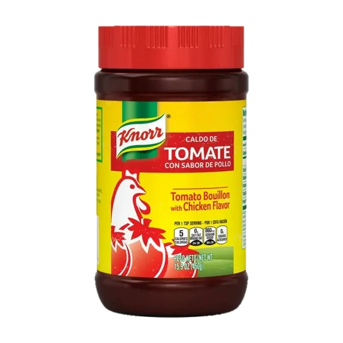 Knorr Granulated Tomato Chicken Bouillon 15.9 oz available at Mexmax INC, ideal for wholesale buyers.