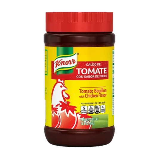 Knorr Granulated Tomato Chicken Bouillon 15.9 oz available at Mexmax INC, ideal for wholesale buyers.