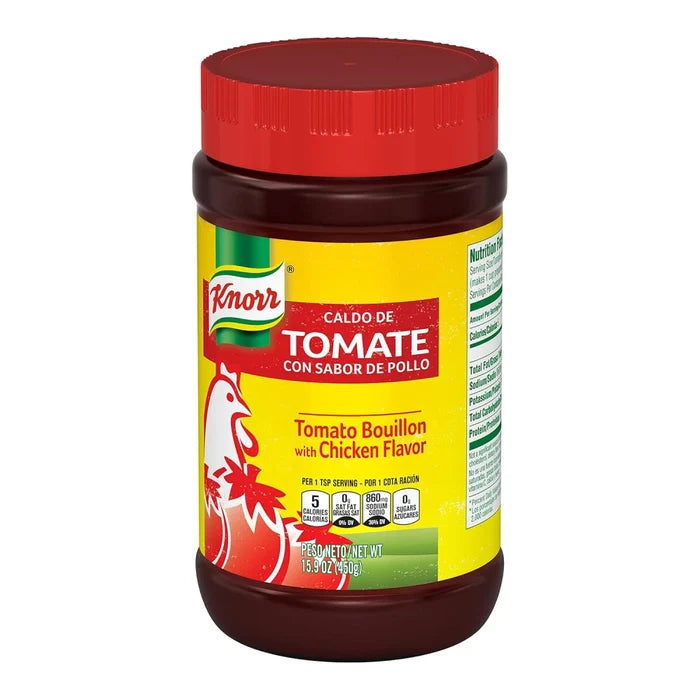 Knorr Granulated Tomato Chicken Bouillon 15.9 oz available at Mexmax INC, ideal for wholesale buyers.