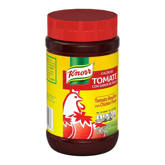 Knorr Granulated Tomato Chicken Bouillon 15.9 oz available at Mexmax INC, ideal for wholesale buyers.