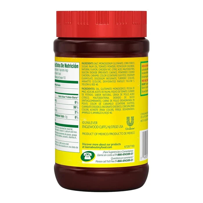 Knorr Granulated Tomato Chicken Bouillon 15.9 oz available at Mexmax INC, ideal for wholesale buyers.