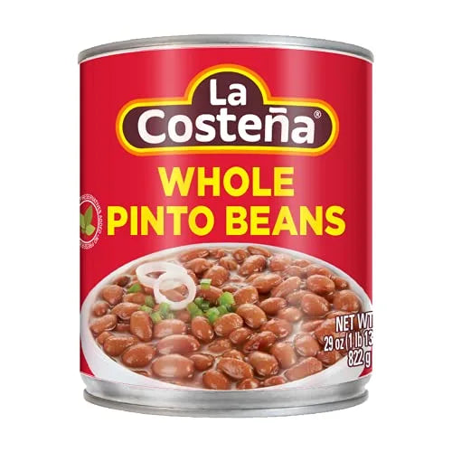 Wholesale La Costeña Whole Pinto Beans 29 oz - Authentic Mexican Groceries at Mexmax INC