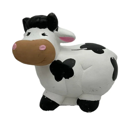 La Mexicana Cow Piggy Bank/ Alcancia Vaquita - 9" x 8"