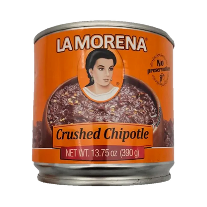 La Morena Crushed Chipotle 13.75 oz available at Mexmax INC, perfect for wholesale buyers.