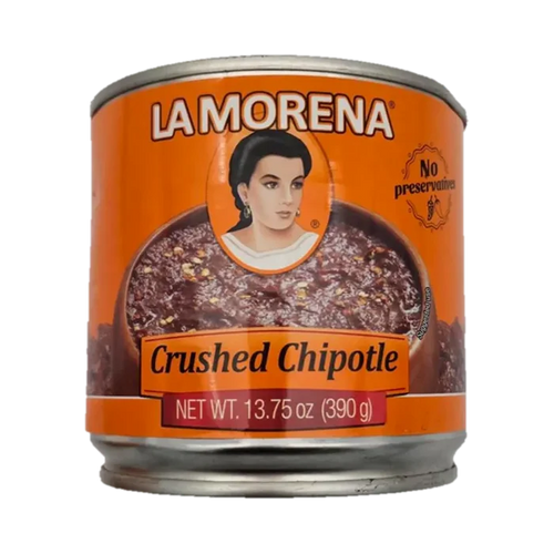 La Morena Crushed Chipotle 13.75 oz available at Mexmax INC, perfect for wholesale buyers.