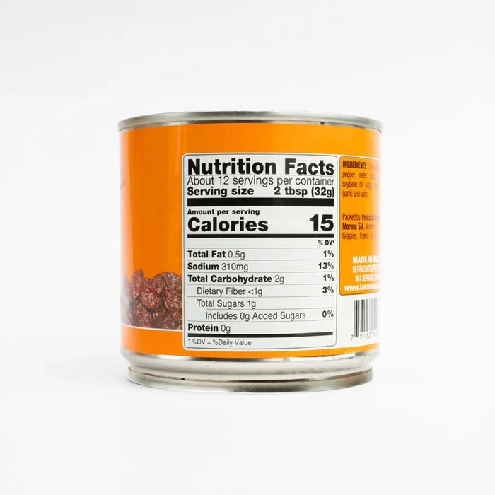La Morena Crushed Chipotle 13.75 oz available at Mexmax INC, perfect for wholesale buyers.