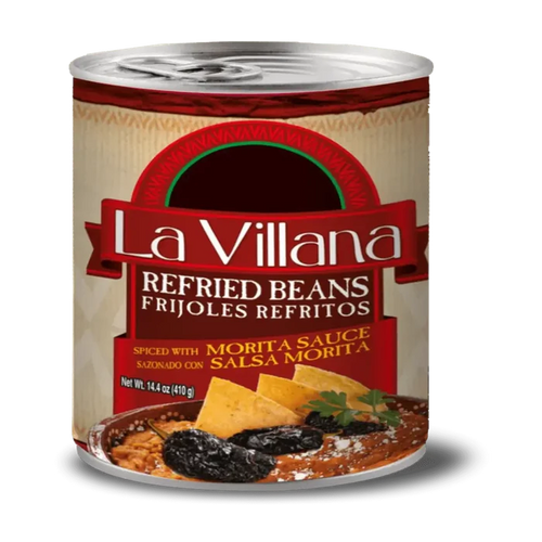 Wholesale La Villana Refried Beans with Morita Sauce - Authentic Mexican flavor at Mexmax INC!