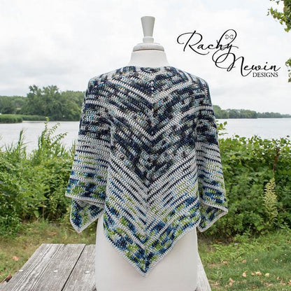 Destination Yarn Knitting Kit Lake Shore Shawl Kit