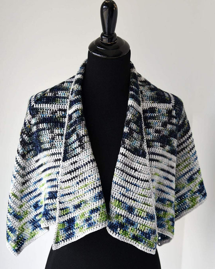Destination Yarn Knitting Kit Lake Shore Shawl Kit