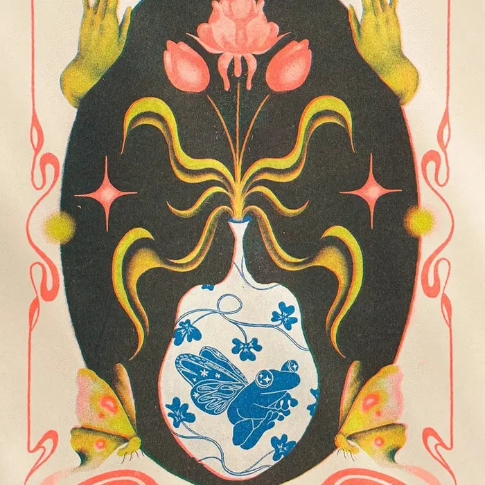 Legend of the Frog Fae Riso Print