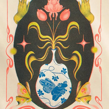 Legend of the Frog Fae Riso Print