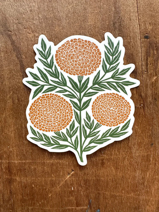 Marigold Vinyl Sticker