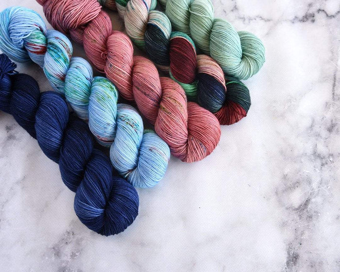 Destination Yarn fingering weight yarn Nighthawks - dyed to order