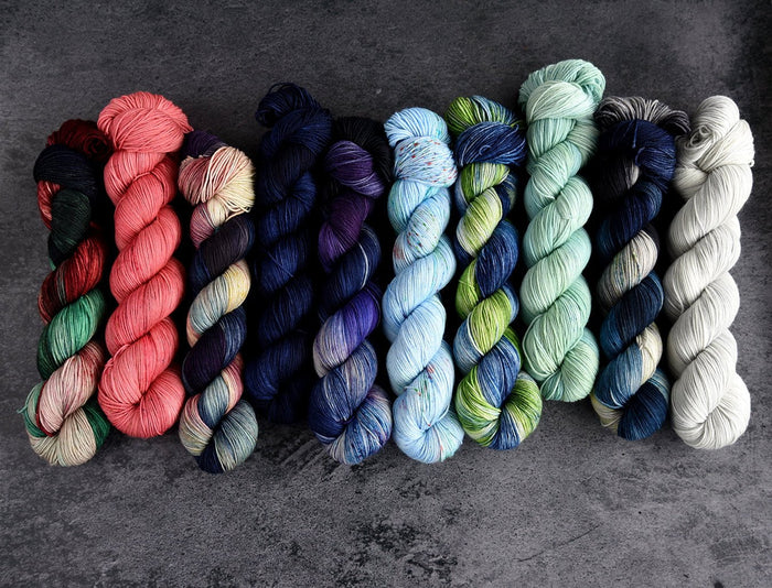 Destination Yarn fingering weight yarn Nighthawks - dyed to order