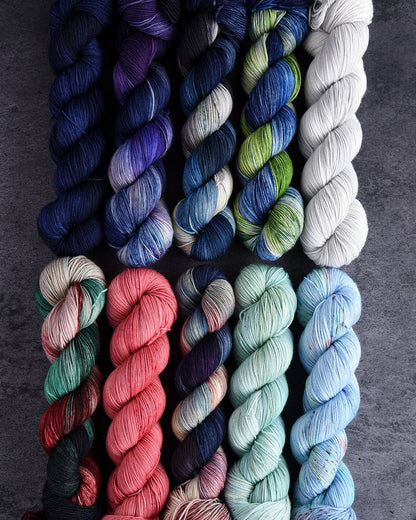 Destination Yarn fingering weight yarn Nighthawks - dyed to order