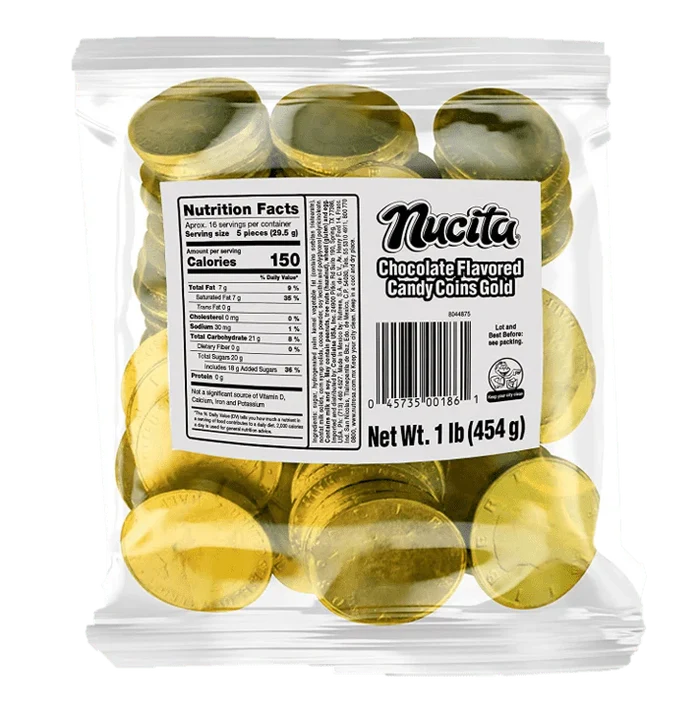 Wholesale Nucita Gold Coins Chocolate- Sweet Treats for Mexmax INC Customers