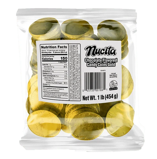 Wholesale Nucita Gold Coins Chocolate- Sweet Treats for Mexmax INC Customers
