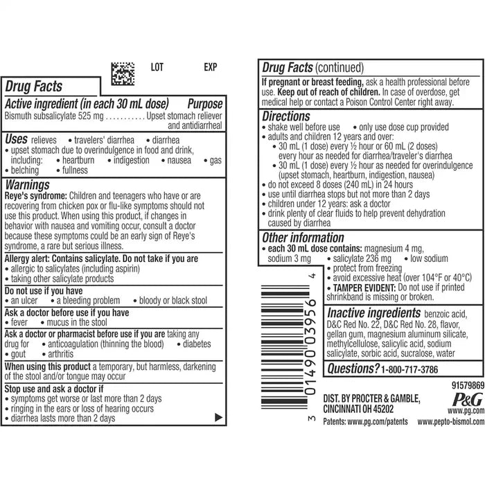 Pepto Bismol Liquid - 8 oz