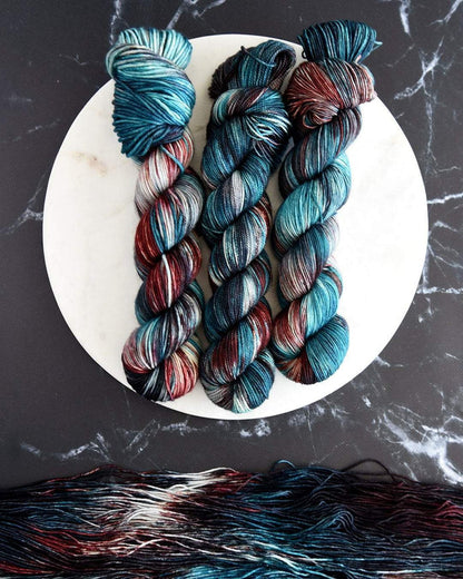 Destination Yarn fingering weight yarn Pluto