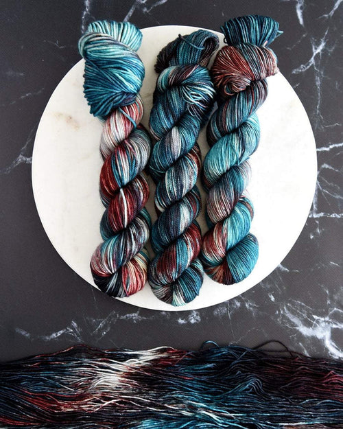 Destination Yarn fingering weight yarn Pluto